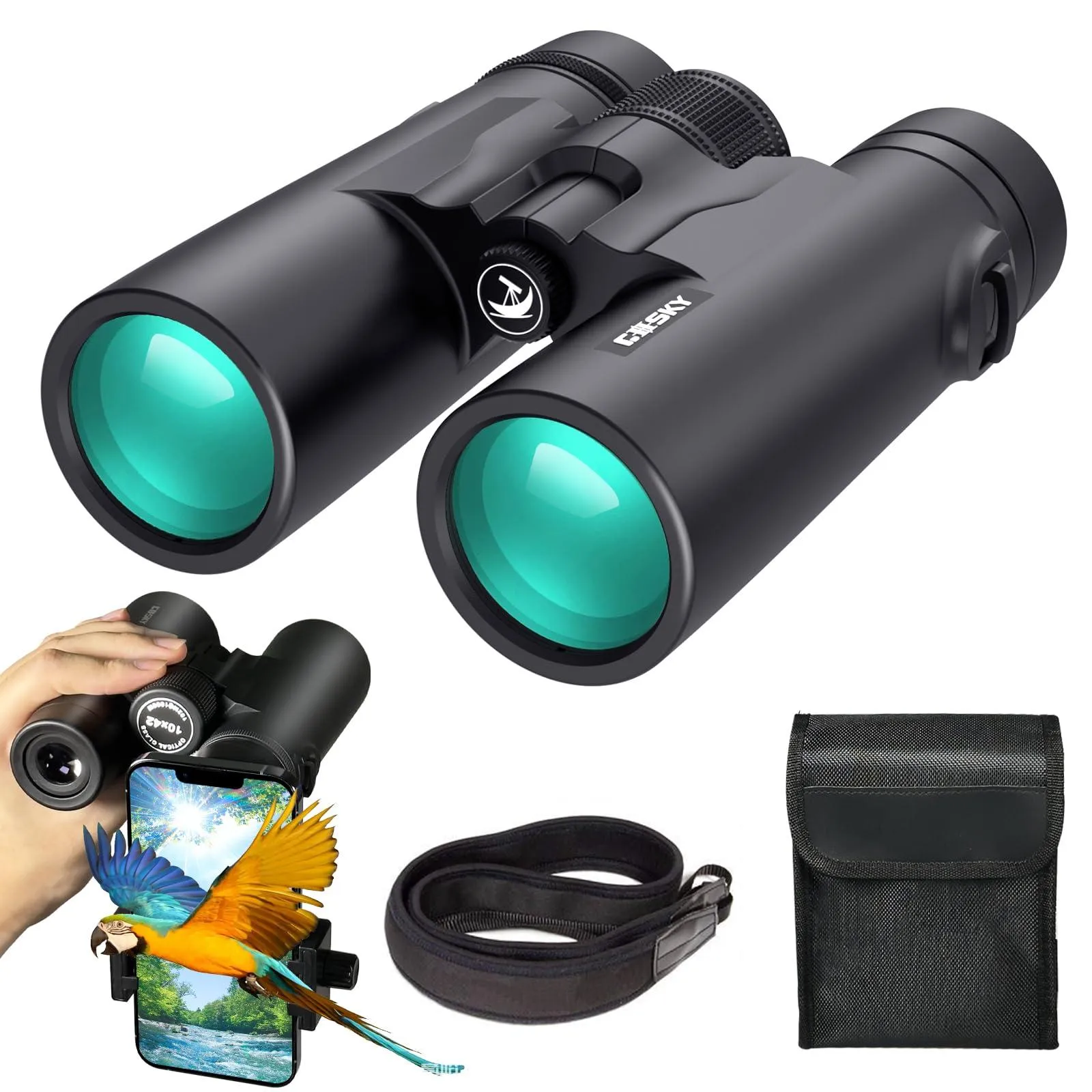 10x42 Roof Prism Binoculars HD Professional.