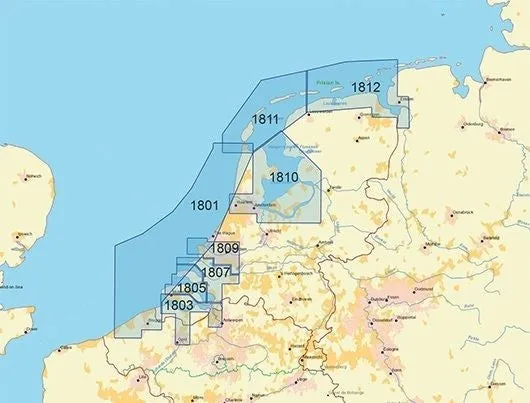 1810 Dutch Folio - Ijsselmeer, Randmeren en Noordzeekanaal