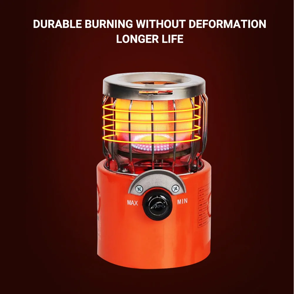 2 in 1 Portable Heater and Stove, Outdoor Camping Gas Stove Camp Tent Heater