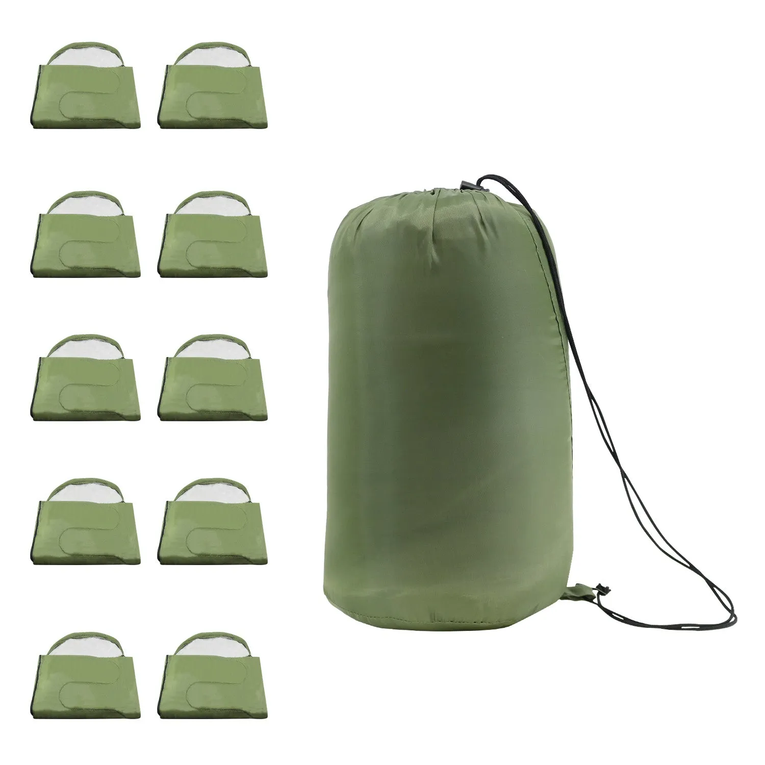 2.0 LBS Lightweight Sleeping Bag - Bulk Winter Accessories Wholesale Case of 10 Sleeping Bags