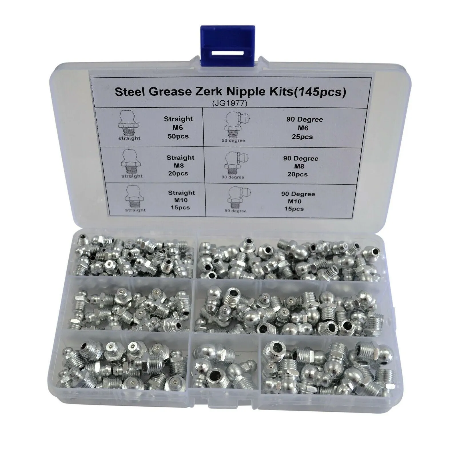 265 Piece Grease Nipple Nipple Imperial and Metric Steel