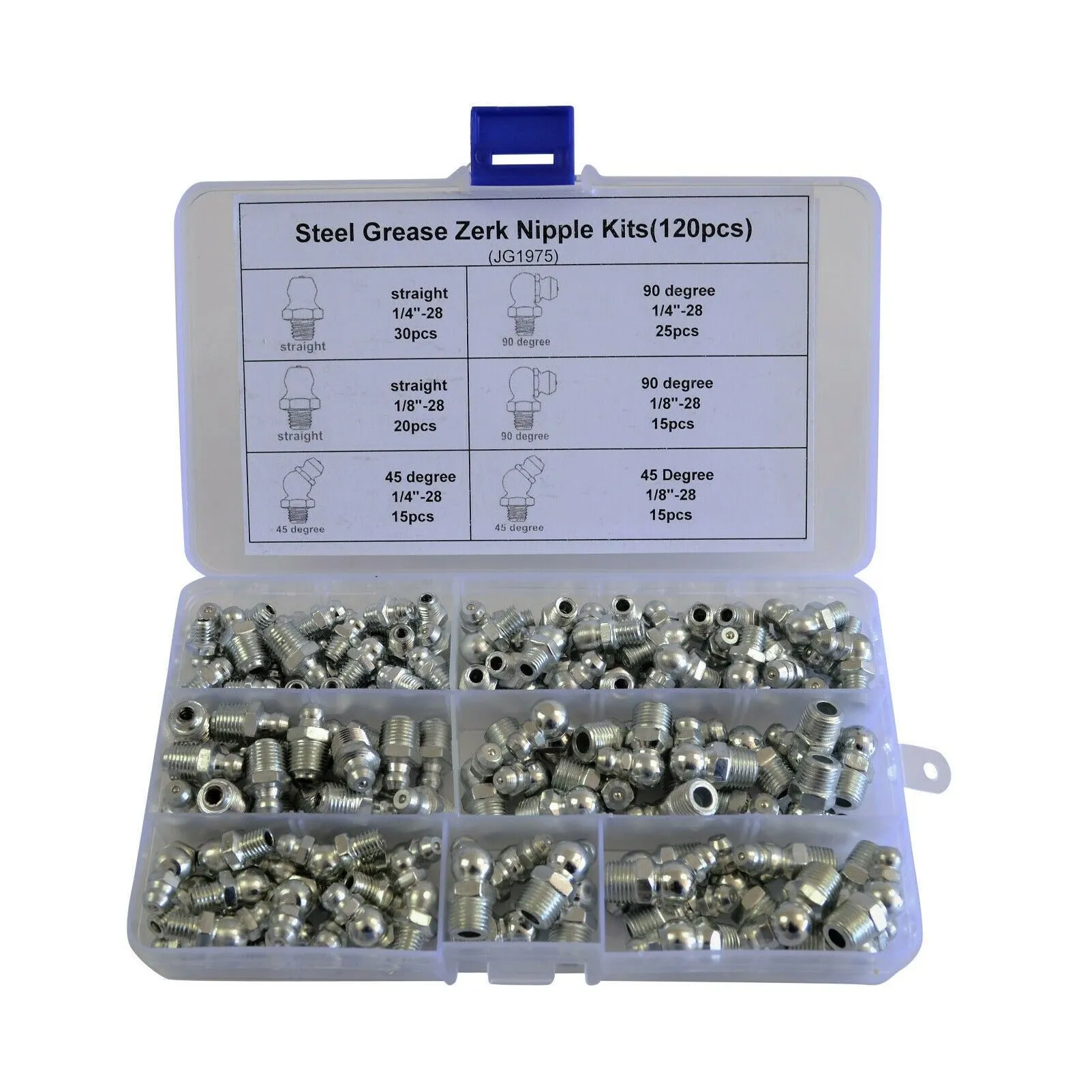 265 Piece Grease Nipple Nipple Imperial and Metric Steel