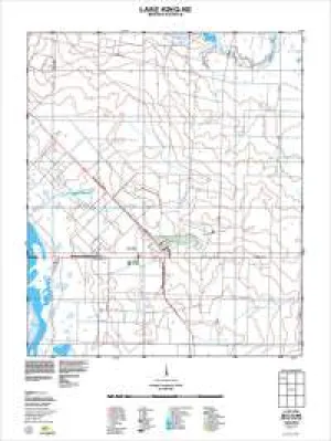 2831-IV-NE Lake King Topographic Map by Landgate (2011)