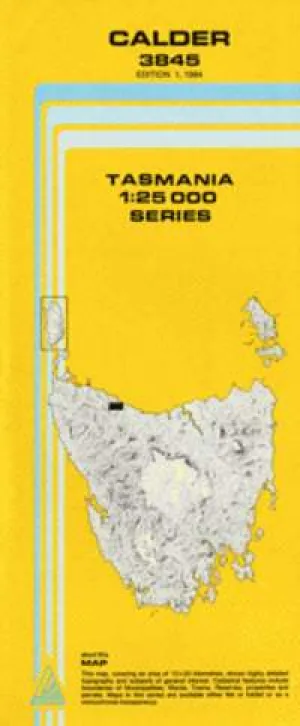 3845 Calder Topographic Map (1st Edition) by TasMap (1984)