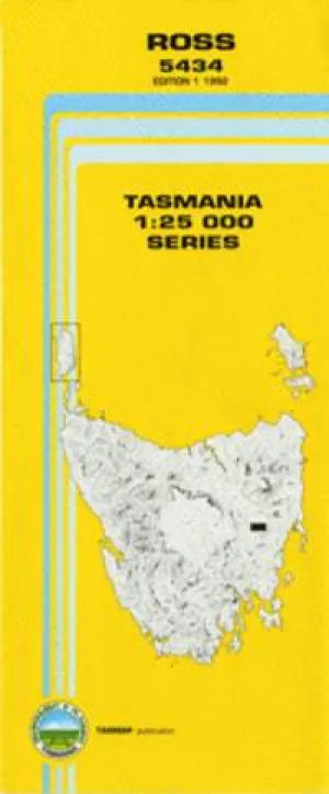 5434 Ross Topographic Map (1st Edition) by TasMap (1992)