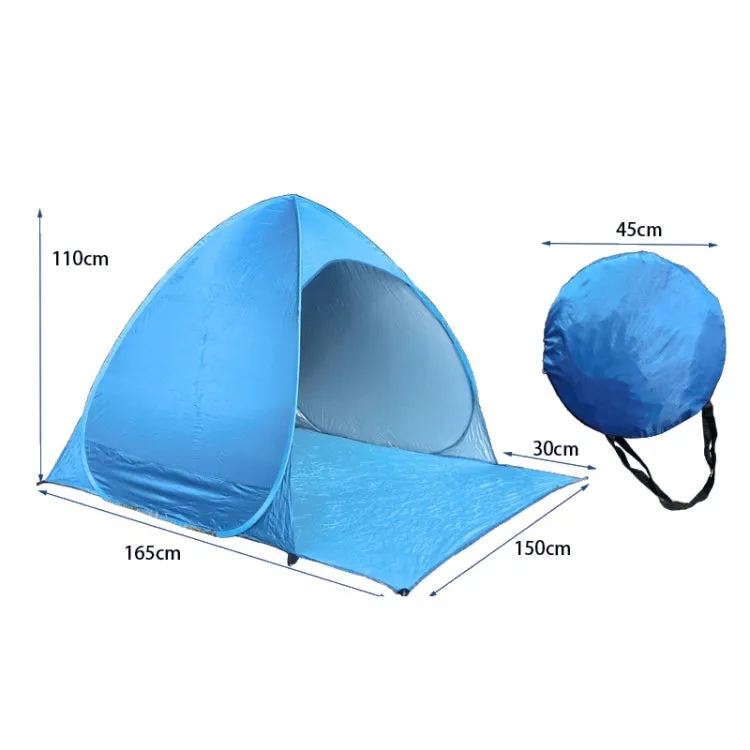 Automatic Instant Pop Up Tent Potable Beach Tent，Size: 150x165x110cm(Green)