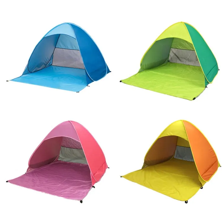 Automatic Instant Pop Up Tent Potable Beach Tent，Size: 150x165x110cm(Green)