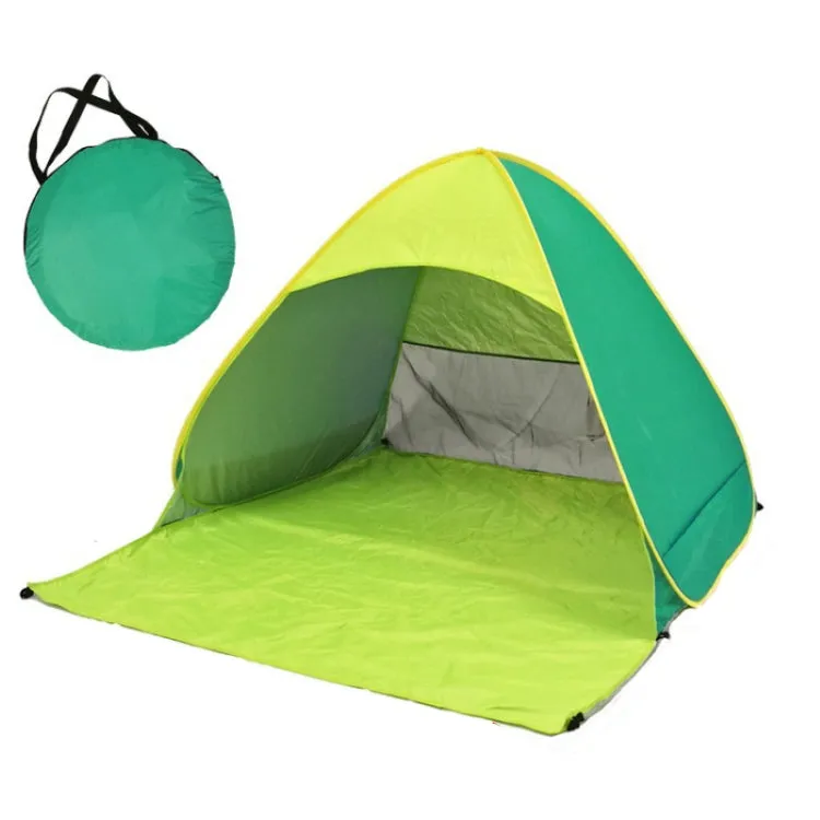 Automatic Instant Pop Up Tent Potable Beach Tent，Size: 150x165x110cm(Green)