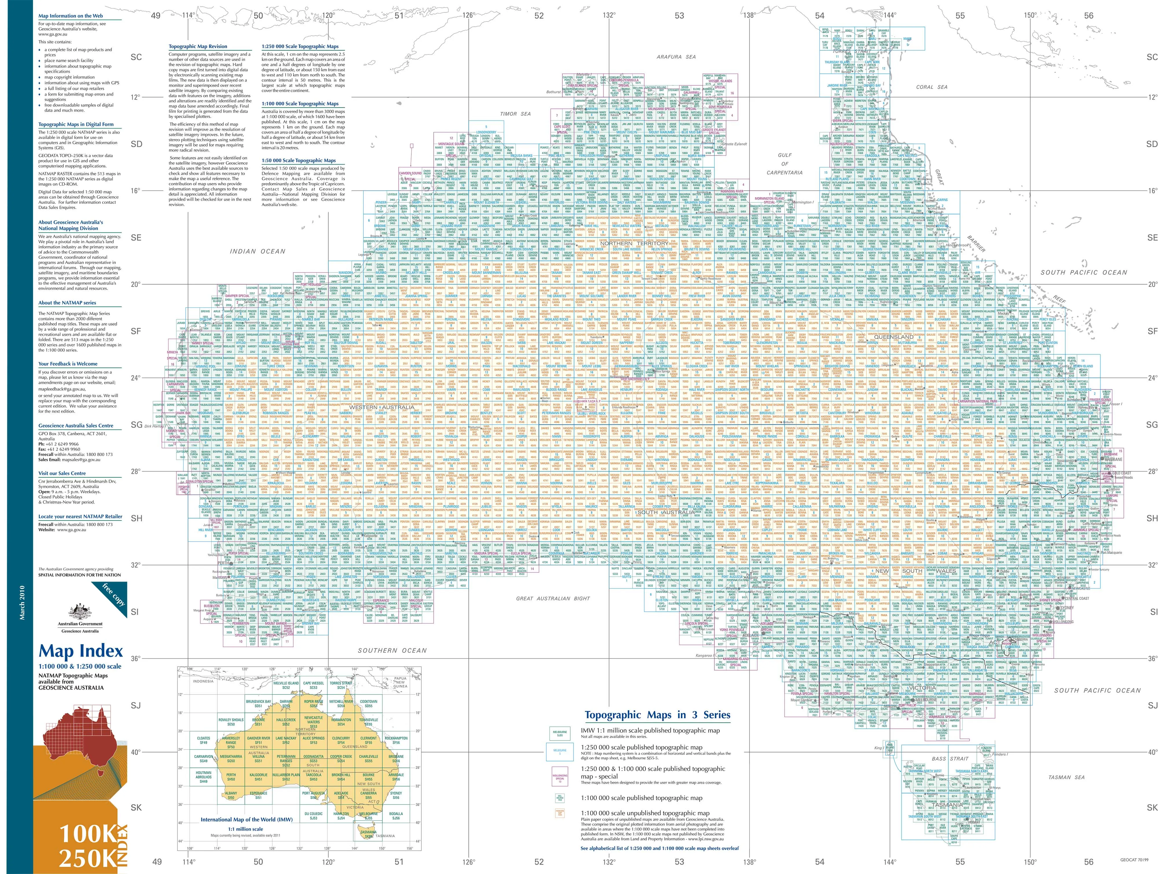 Bairnsdale SJ55-07 Topographic Map 1:250k