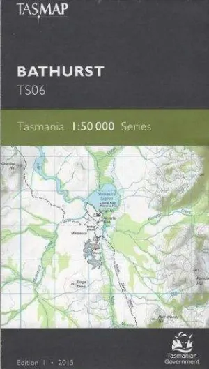 Bathurst 1:50 000 Topographic, Cadastral Map (1st Edition) by TasMap (2015)