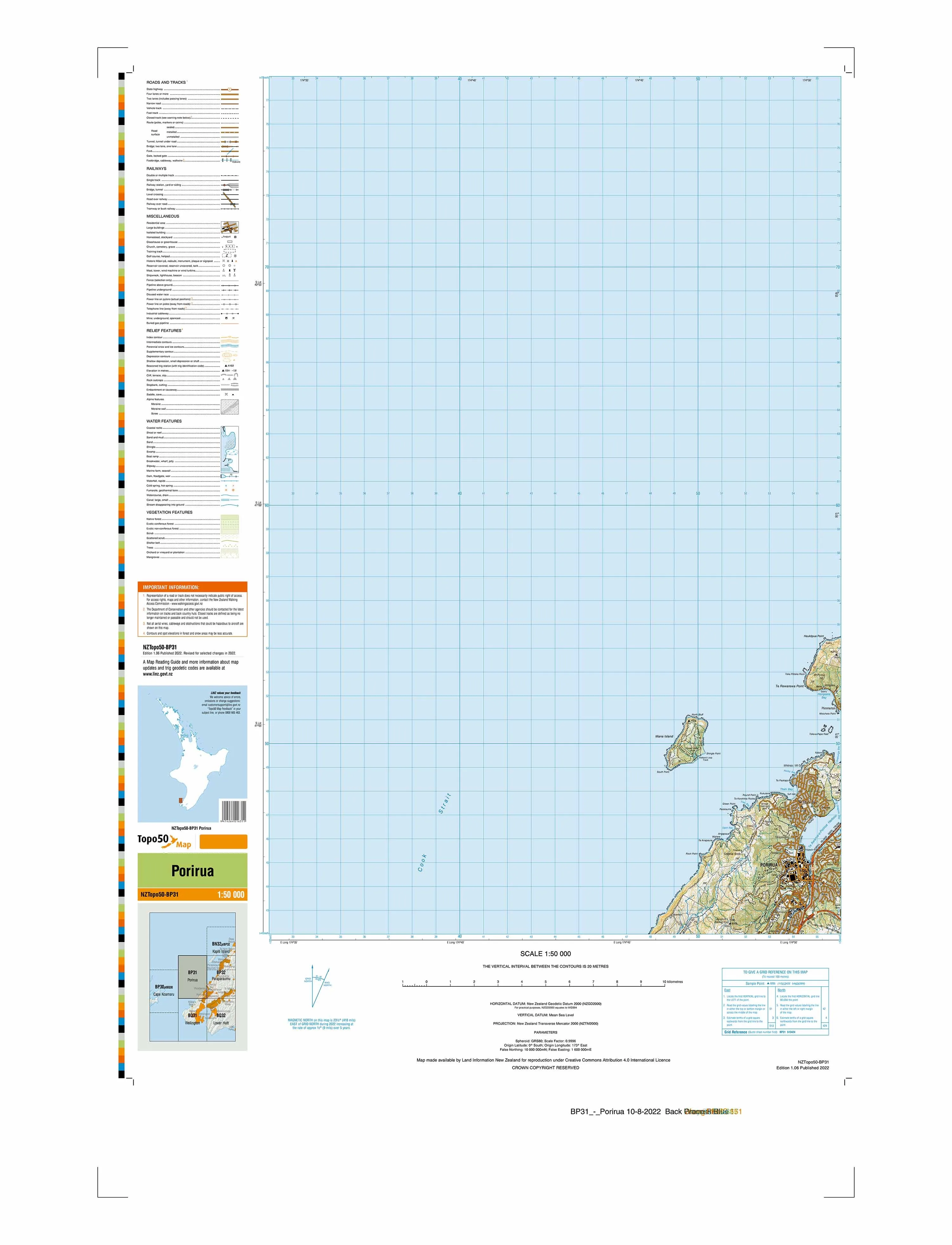 BP31 - Porirua Topo50 map