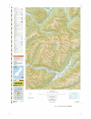 BY13 - Lake Paringa Topo50 map