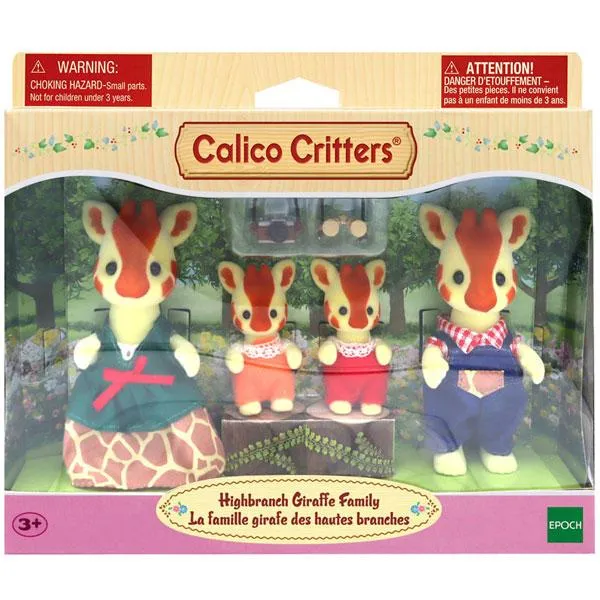 Calico Critters Highbranch Giraffe Family