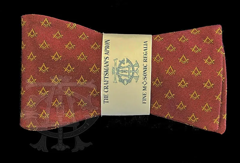 Classic Square & Compasses Masonic Bowtie