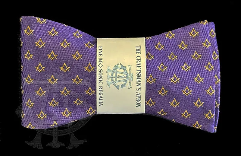 Classic Square & Compasses Masonic Bowtie