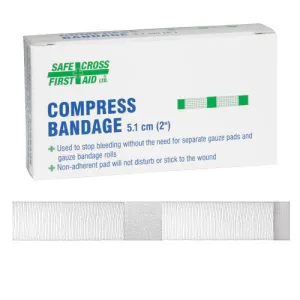 COMPRESS BANDAGE - 5.1 x 5.1 cm 2/BOX