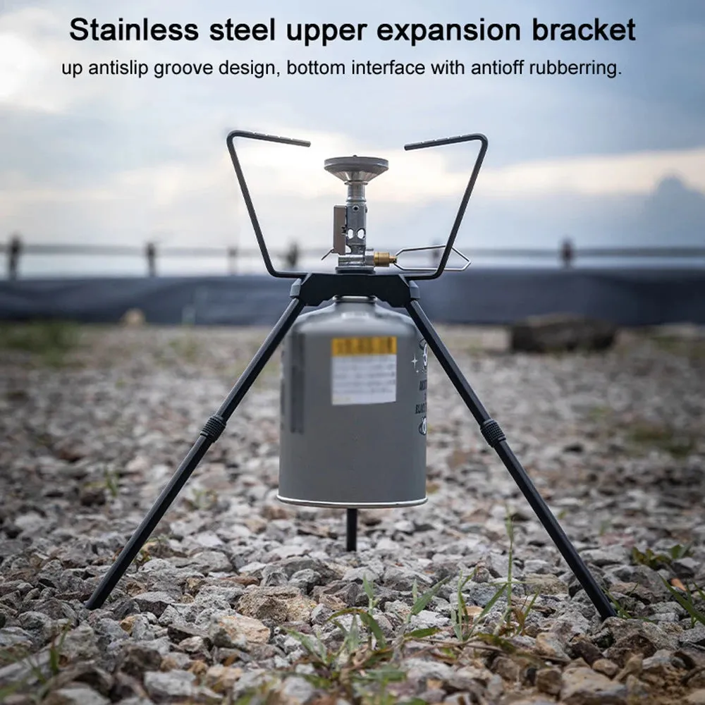 Detachable Aluminum Alloy GasStove Tripod Portable GasLamp Stoves Bracket Outdoor Furnace Rack Hiking Picnic Stoves Accessory