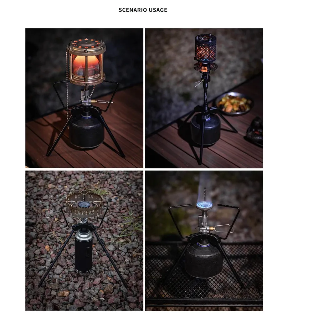 Detachable Aluminum Alloy GasStove Tripod Portable GasLamp Stoves Bracket Outdoor Furnace Rack Hiking Picnic Stoves Accessory