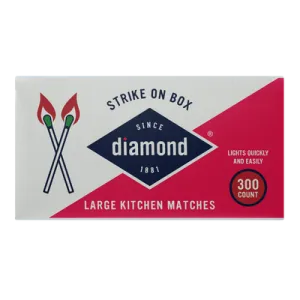 Diamond® Strike On Box Matches 300 Ct