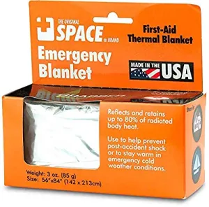 Dukal Thermal Aluminized Rescue Blanket, 52" x 84" Heat Reflective Survival Blanket