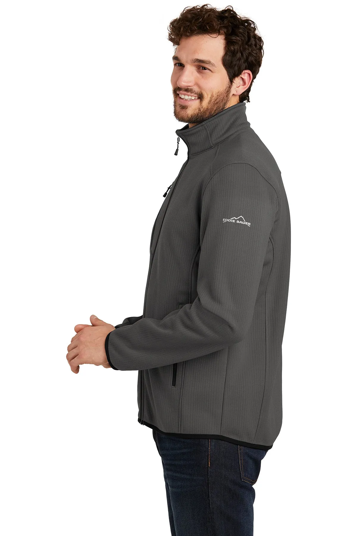 Eddie Bauer Dash Customized Fleece Jackets, Grey Steel