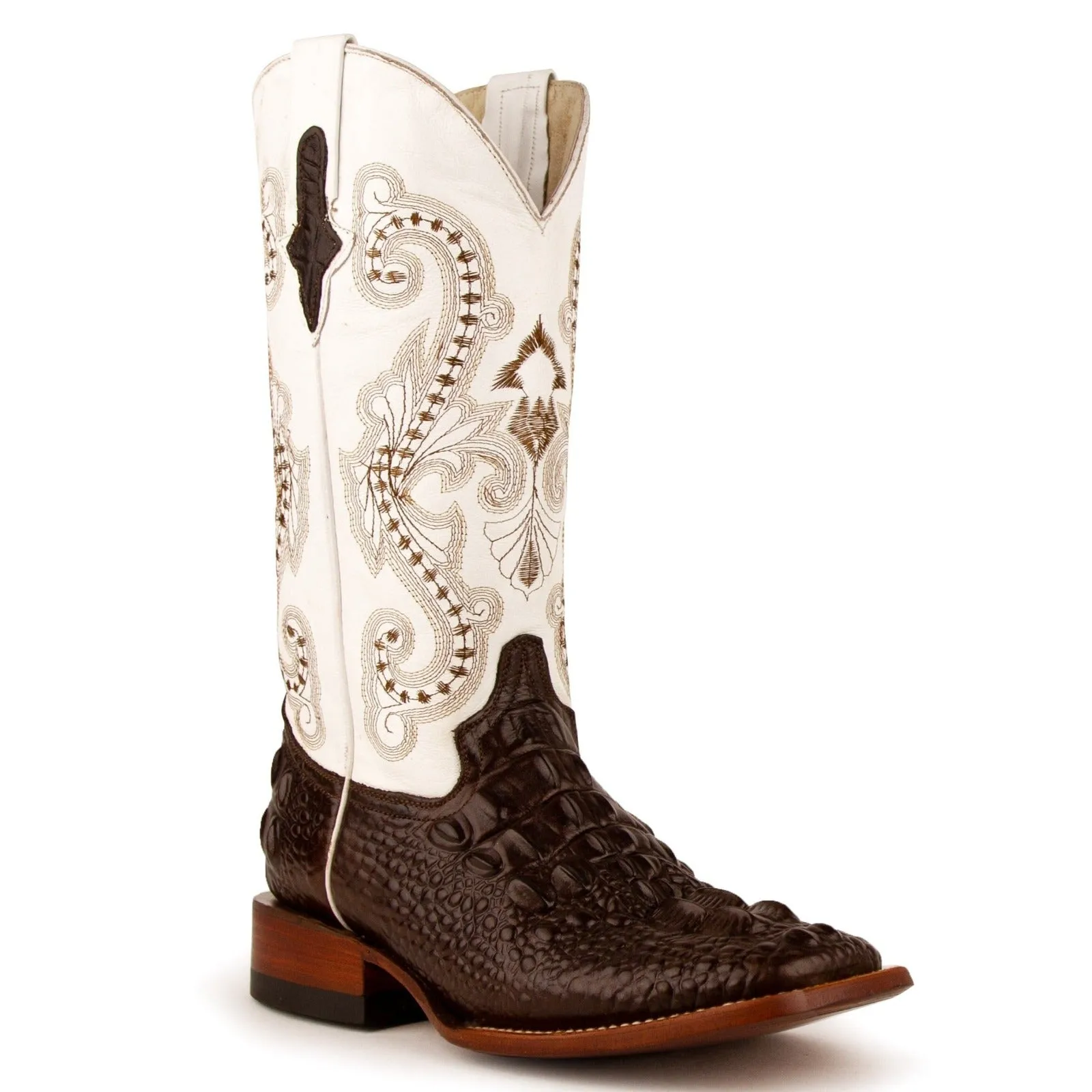 Ferrini Women's Rancher Cowhide Print Square Toe Boots 90493-09