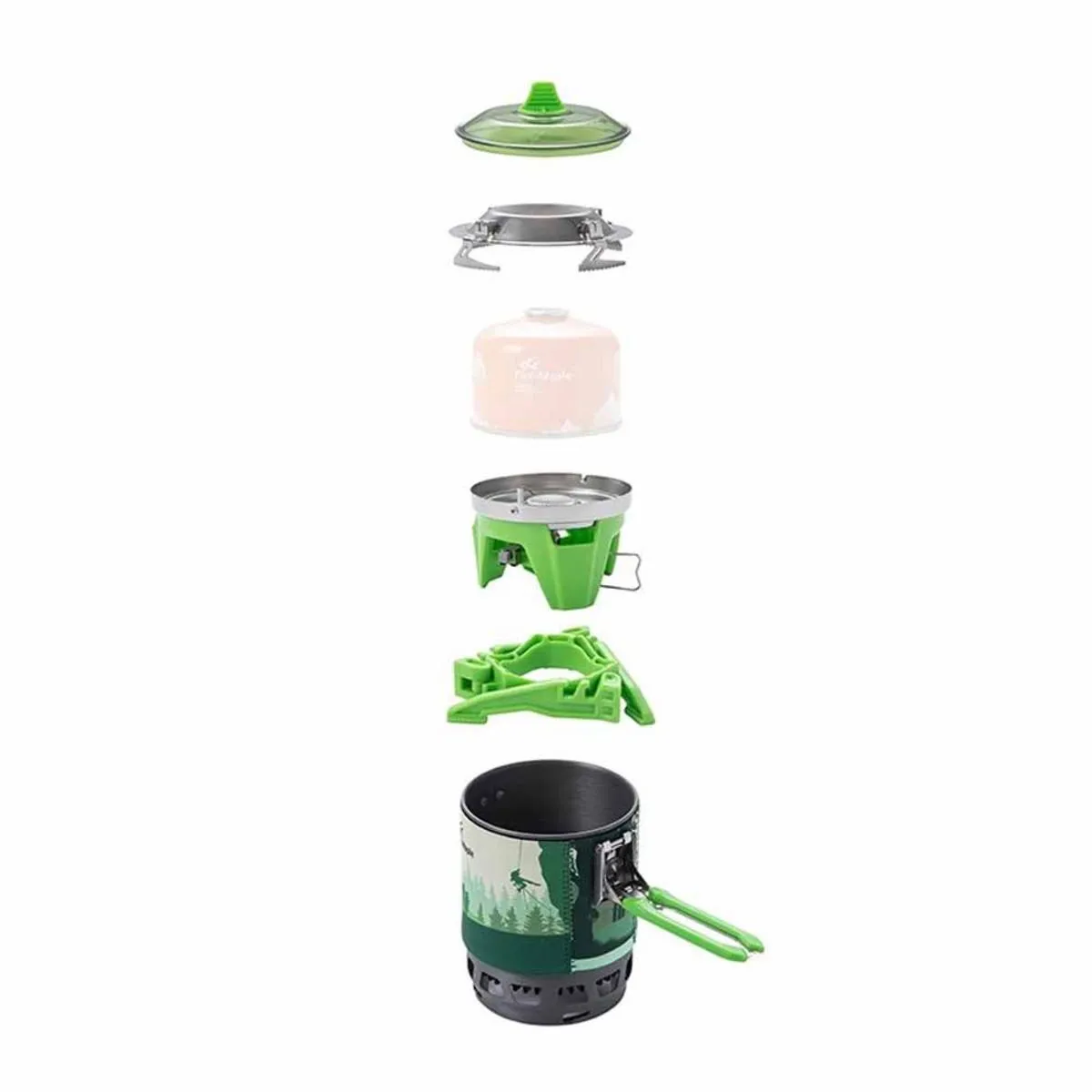 FireMaple Fixed Star X3 Cooking System for Coffee - Green