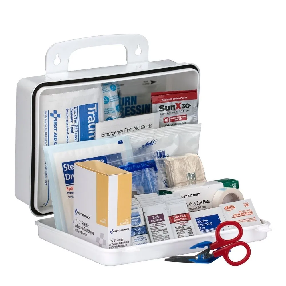 First Aid Only 91335 25 Person Contractor 2021 ANSI Plastic First Aid Kit