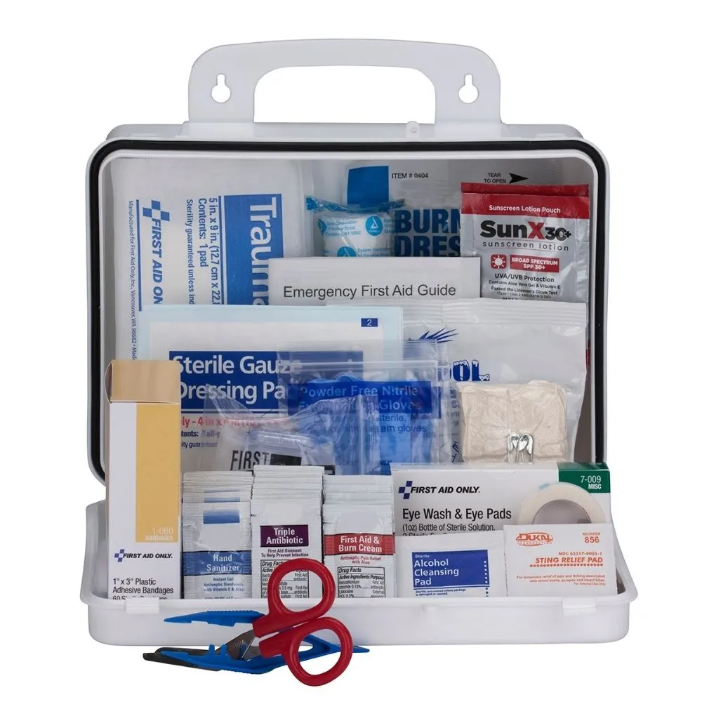 First Aid Only 91335 25 Person Contractor 2021 ANSI Plastic First Aid Kit