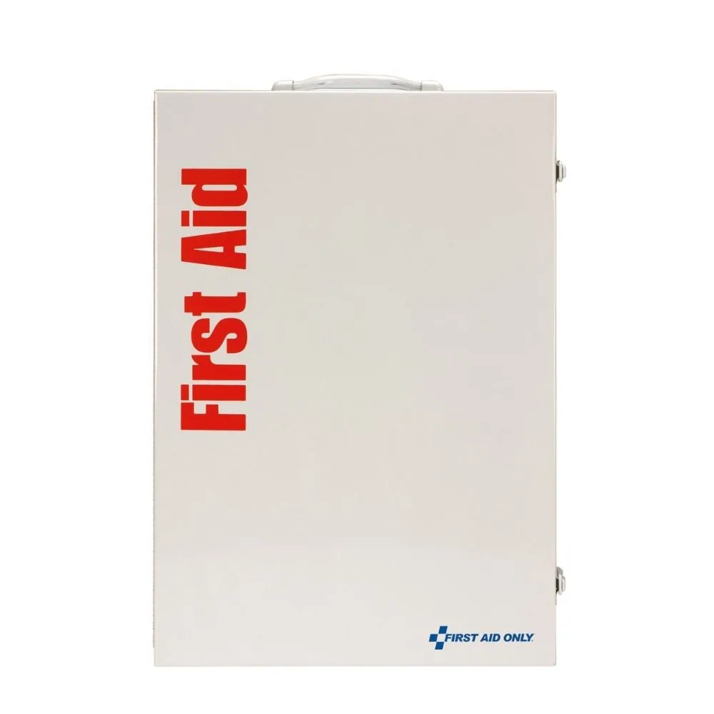 First Aid Only 91341 5 Shelf First Aid 2021 ANSI B  Metal Cabinet, with Meds