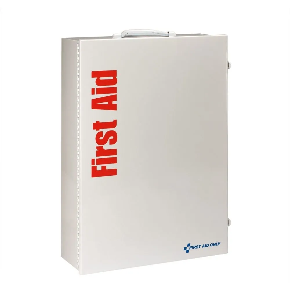 First Aid Only 91341 5 Shelf First Aid 2021 ANSI B  Metal Cabinet, with Meds