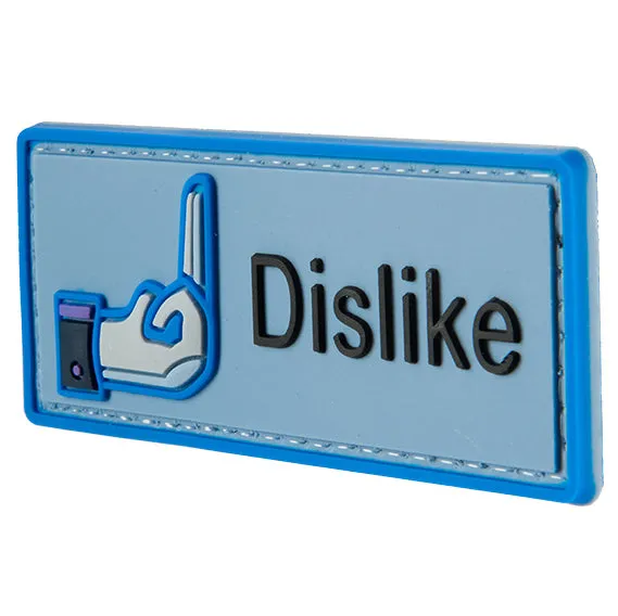 G-FORCE DISLIKE Social Media Hook & Loop Airsoft PVC Morale Patch