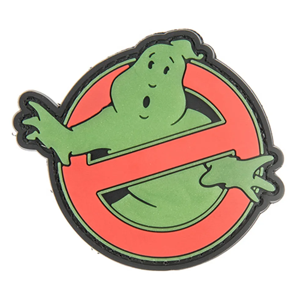 G-FORCE Ghostbuster "No Ghost" Hook & Loop Airsoft PVC Morale Patch