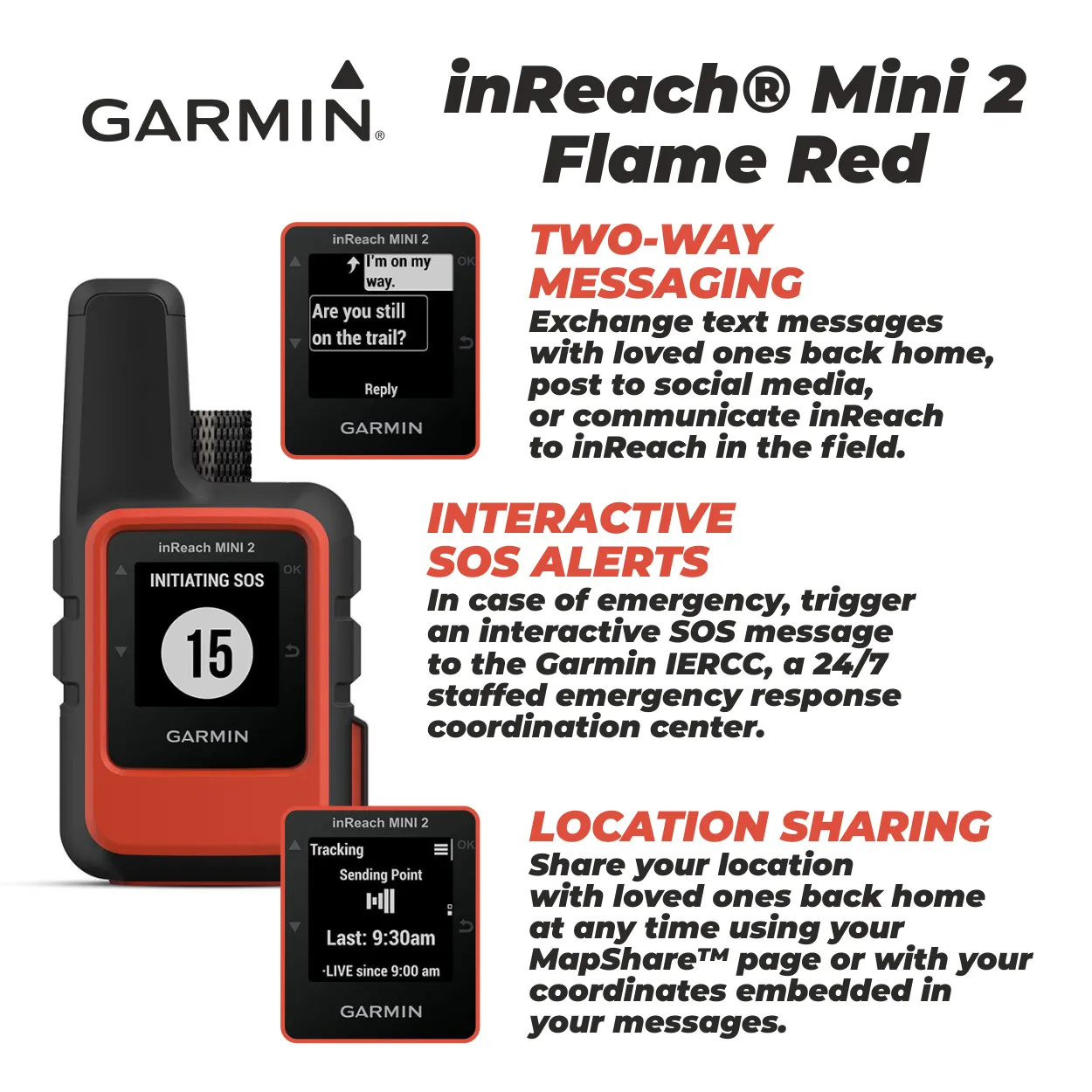 Garmin inReach Mini 2 Compact Satellite Communicator