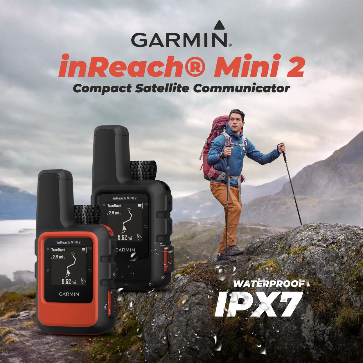 Garmin inReach Mini 2 Compact Satellite Communicator