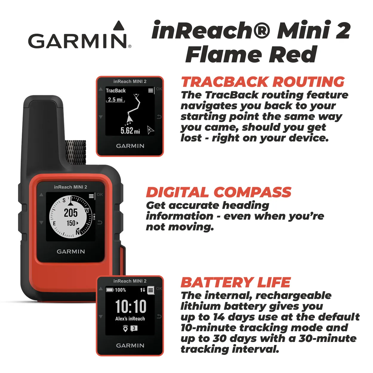 Garmin inReach Mini 2 Compact Satellite Communicator