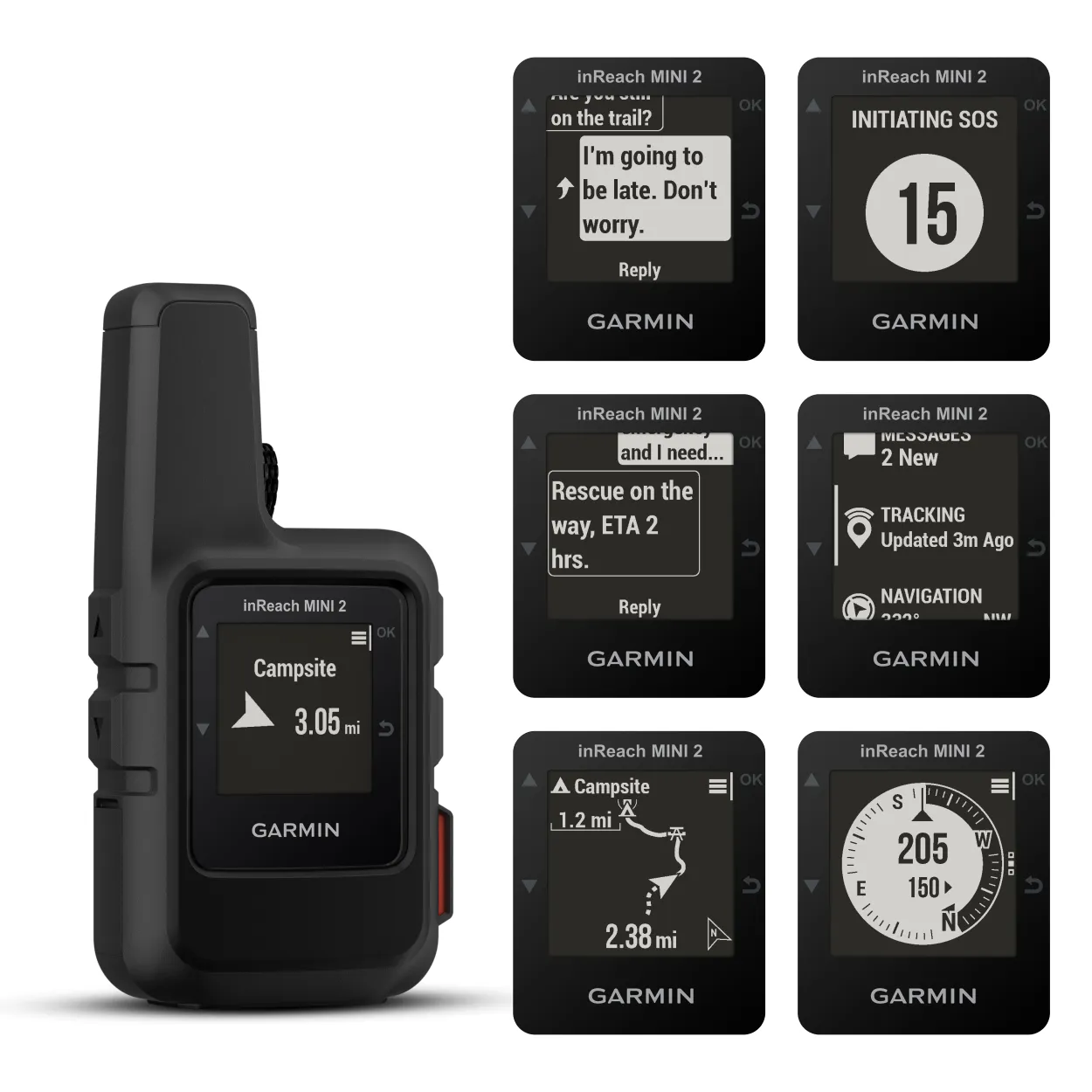 Garmin inReach Mini 2 Compact Satellite Communicator