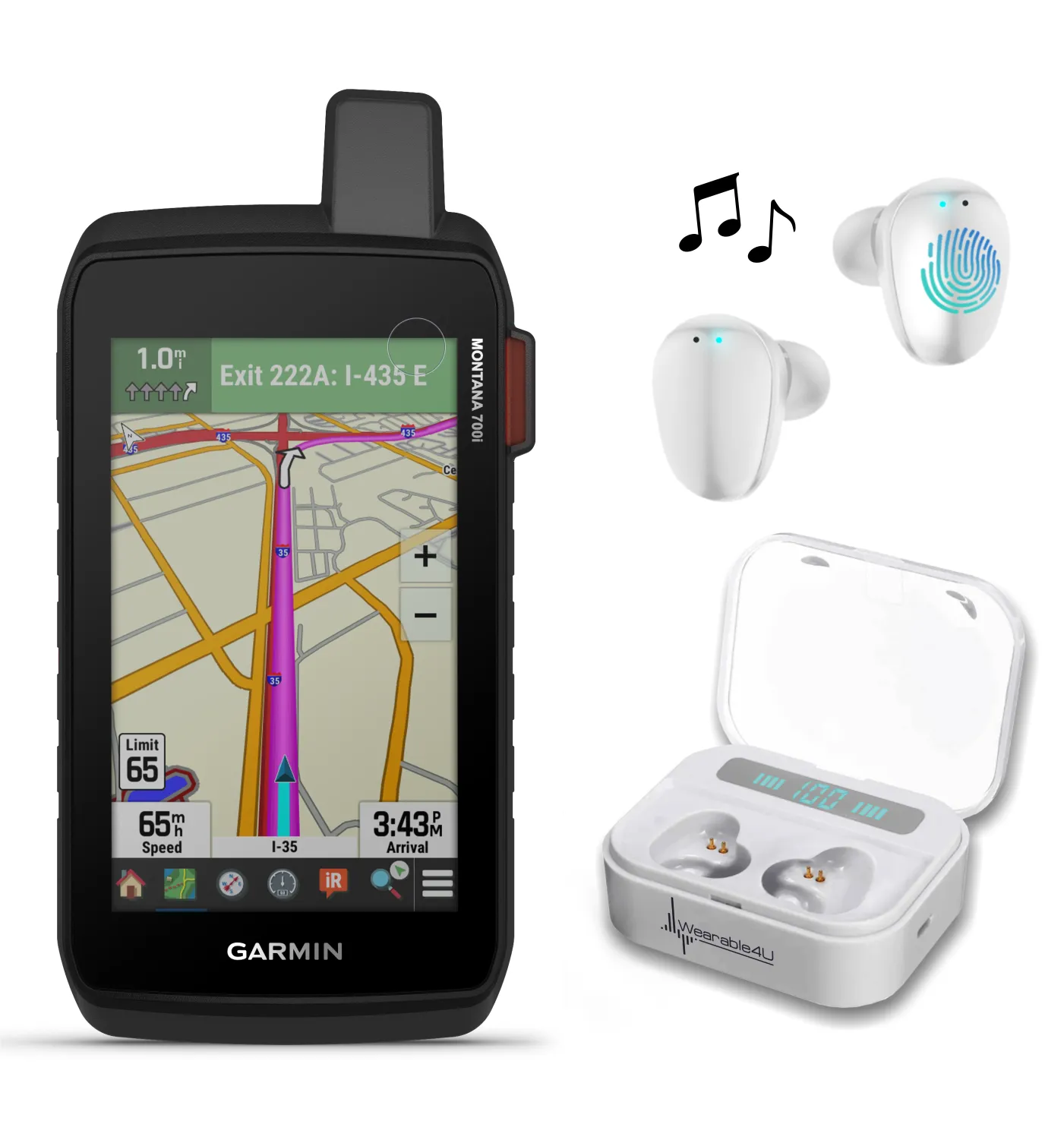 Garmin Montana 700 Series (750i, 700i or 700 ) Rugged GPS Touchscreen Navigator with inReach Technology