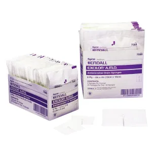 Kendall Excilon Antimicrobial Sponges 2" x 2" 35ct 7089