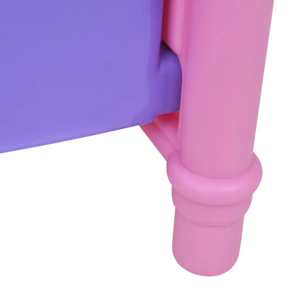 Kids'/Children's Playroom Toy Doll Bed Pink   Purple