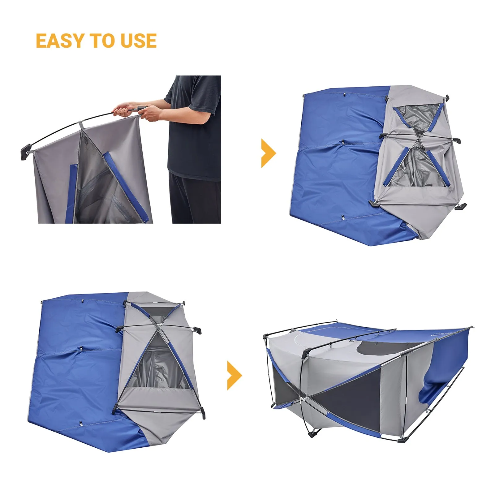 KingCamp Double Room Camping Shower Tent