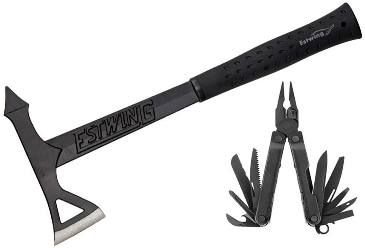 Leatherman Rebar Black & Estwing Tomahawk Pro-Pack EB-REBARC