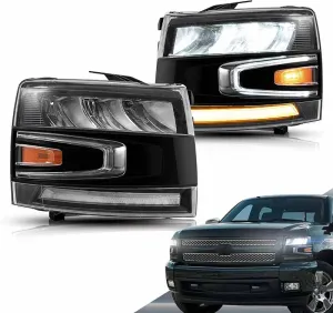 LED Headlights for 2007-2013 1500 2500HD 3500HD Silverado