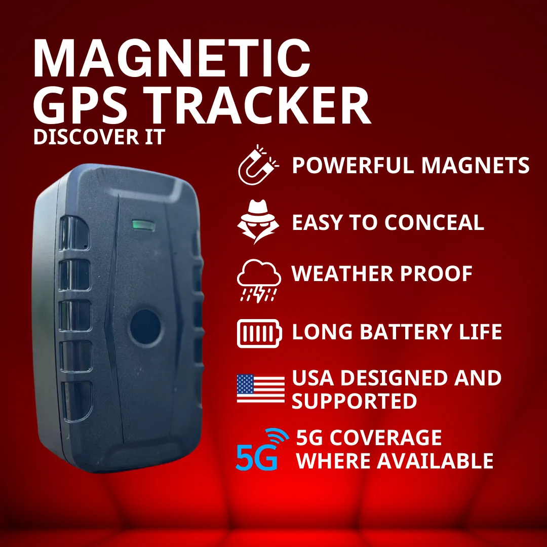 Magnetic GPS Tracker with Month to Month Subscription | Discover It Endurance StealthMag Pro