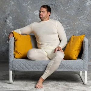 Men's 160 Long Sleeve & Bottom 2-Piece Natural