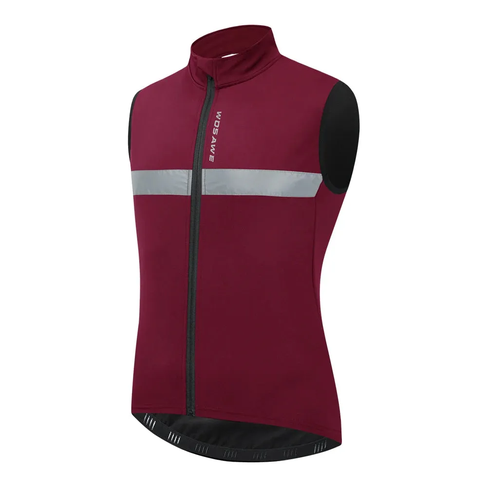 Men's Fleece Reflective Sleeveless Jacket