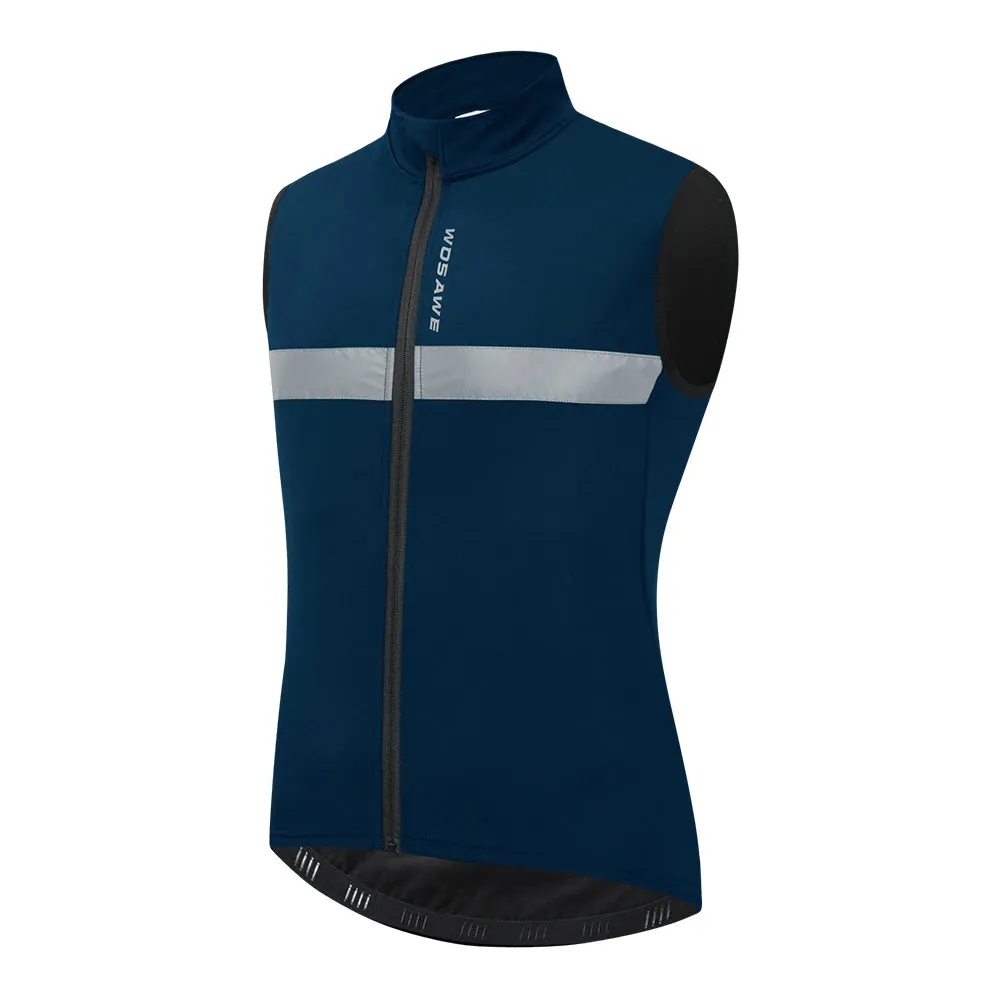 Men's Fleece Reflective Sleeveless Jacket