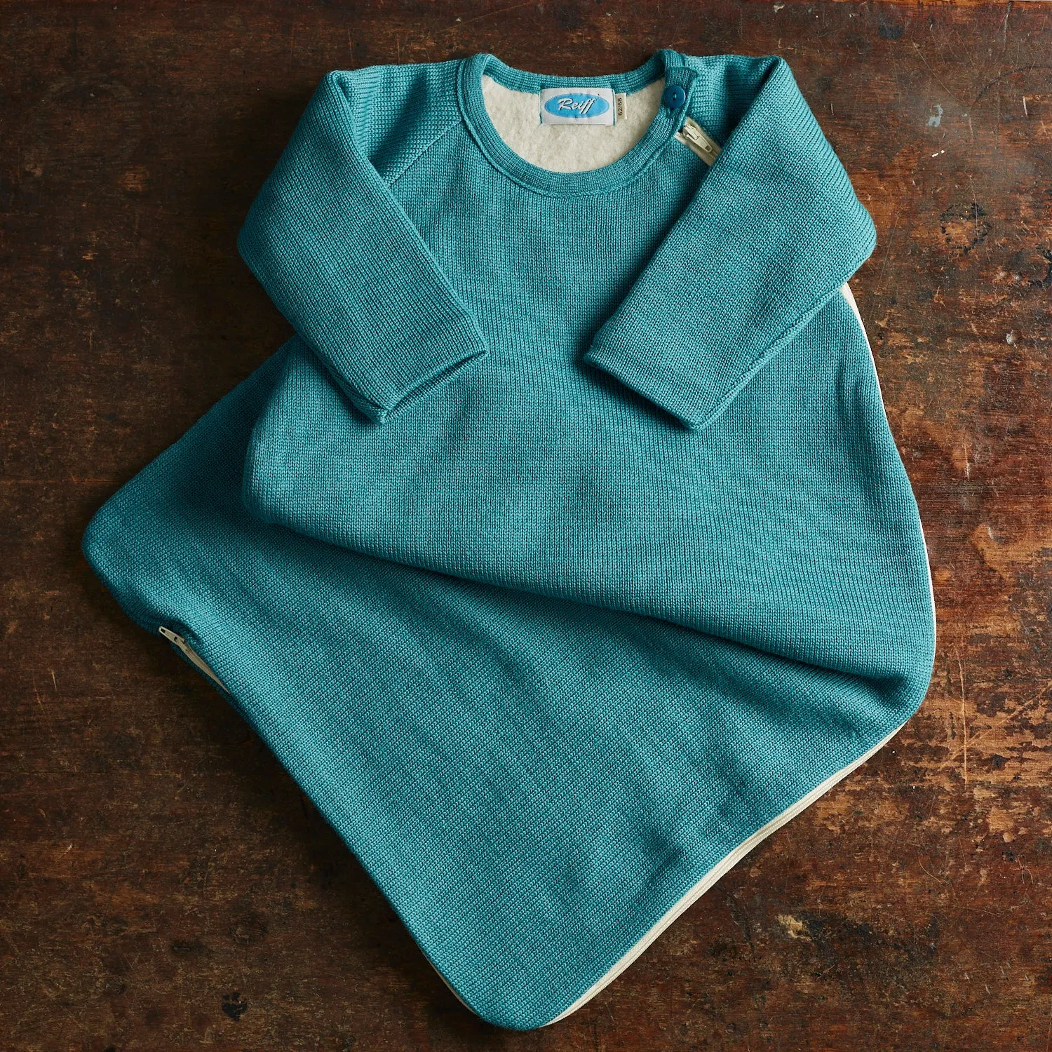 Merino Wool/Cotton LS Sleeping Bag - Teal