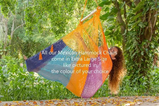 Mexican Hammock Swing Chair in Confeti