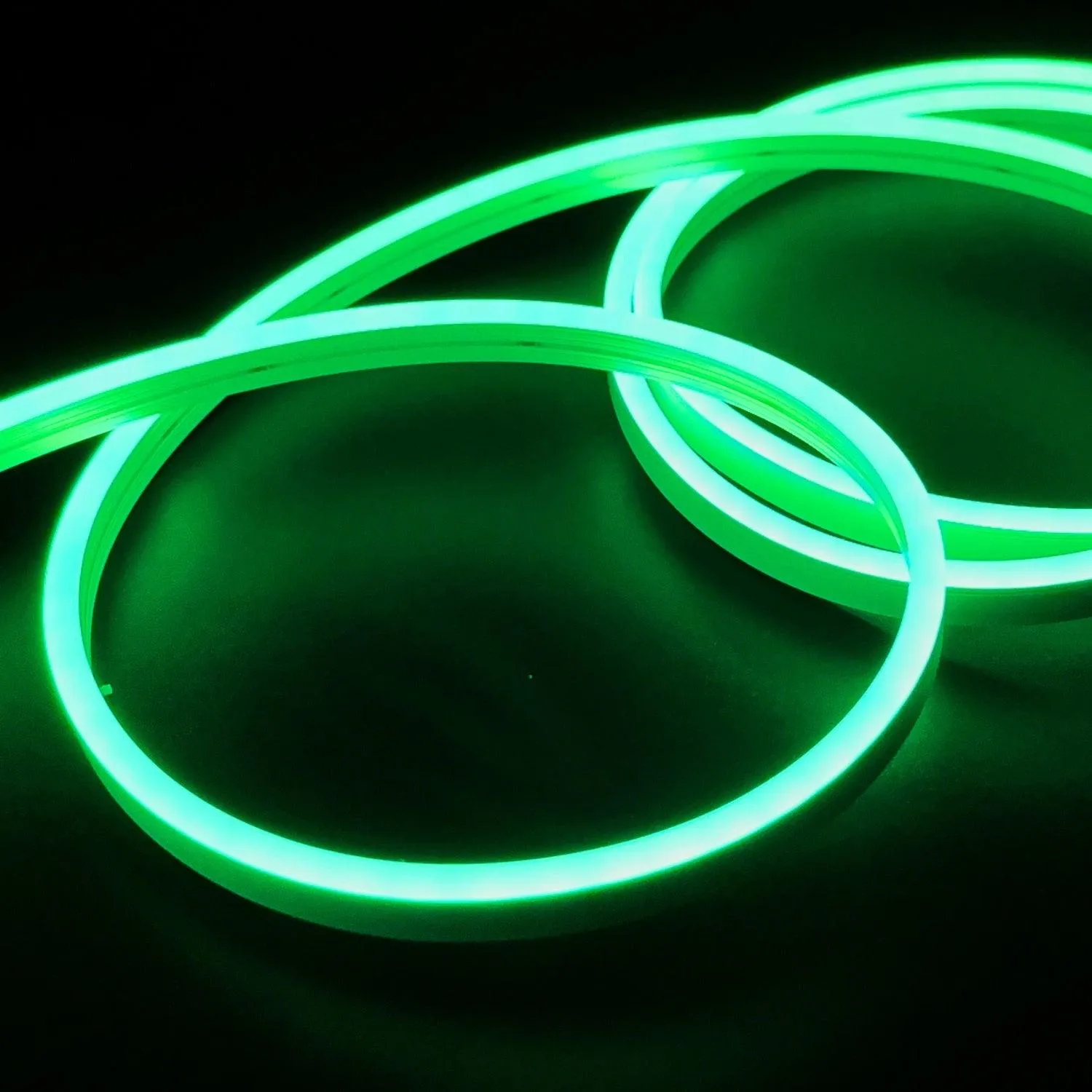 Mini Green LED Neon Flex 12V 6x12mm 120LED/m IP65 Waterproof 1cm Cut